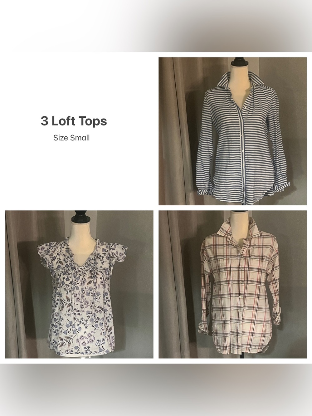 Lot of 3 Loft Tops
